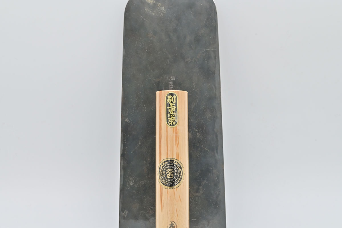 左官　鏝　山西　黒磨　極薄打 左官鏝山西黒磨極薄打