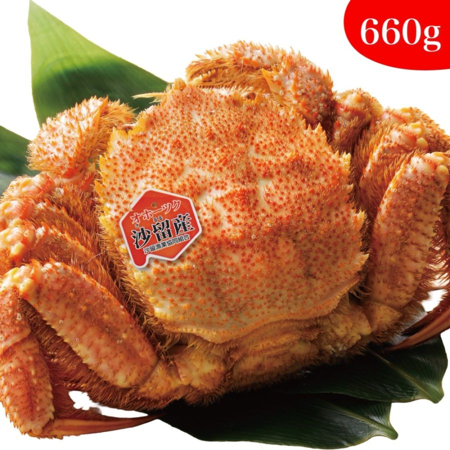 北海道沙留産 浜茹で毛がに（約660g）