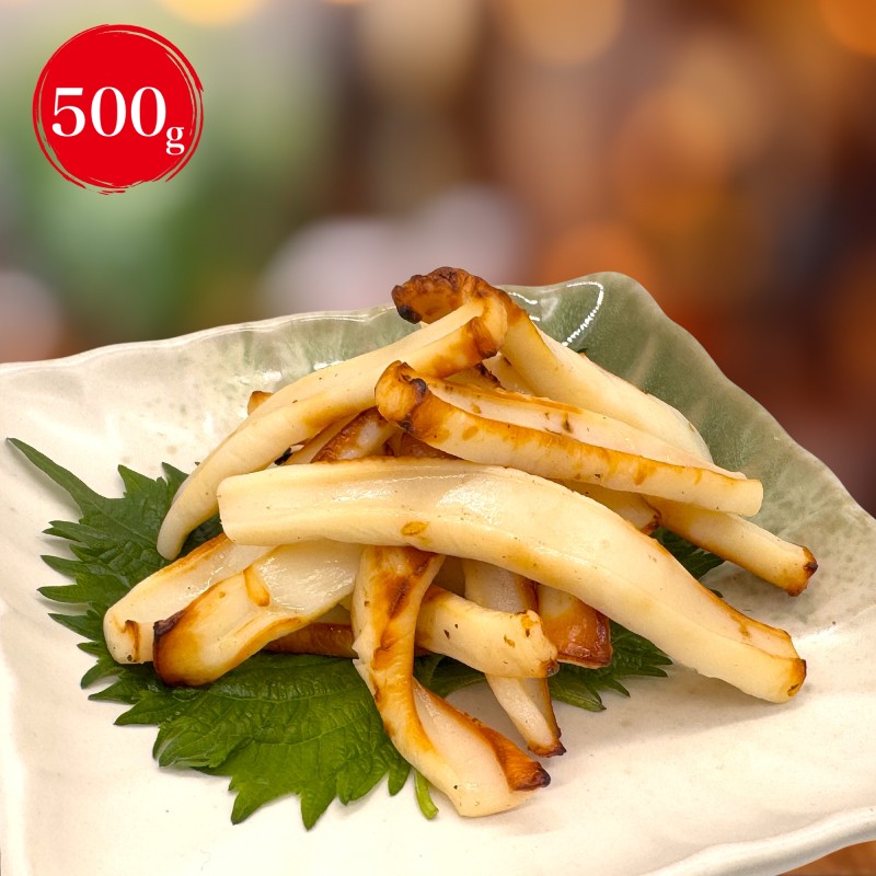 皮なし網焼きいか食べ比べセット（醤油味・ピリ辛味）各500g