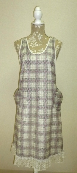 レース製　エプロン　doll house 新品♡Doll house ドールハウス エプロン 花柄 レース シフォン