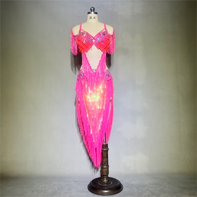 スパンコールサルサ系ベリーダンス衣装16色 Y119 | オーダーメイド衣装