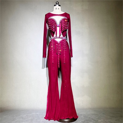 ベリーダンス 衣装 ベリーダンス衣装パンツスタイル4色取扱いY154 | オーダーメイド