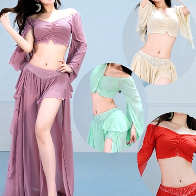 ジプシーベリーダンスレース セットアップ マゼンタ色 ジプシーベリーダンスレース セットアップ マゼンタ色 ベリー