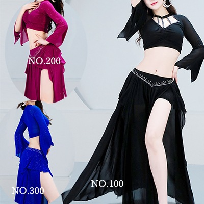 ベリーダンス レッスン着 3色 M～XL 2025年7月 品番MK-006 | ベリー