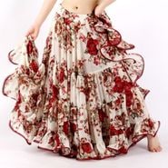 赤と黒のグラデーション　ジプシースカート 赤と黒のグラデーション ジプシースカート 25ヤードジプシー