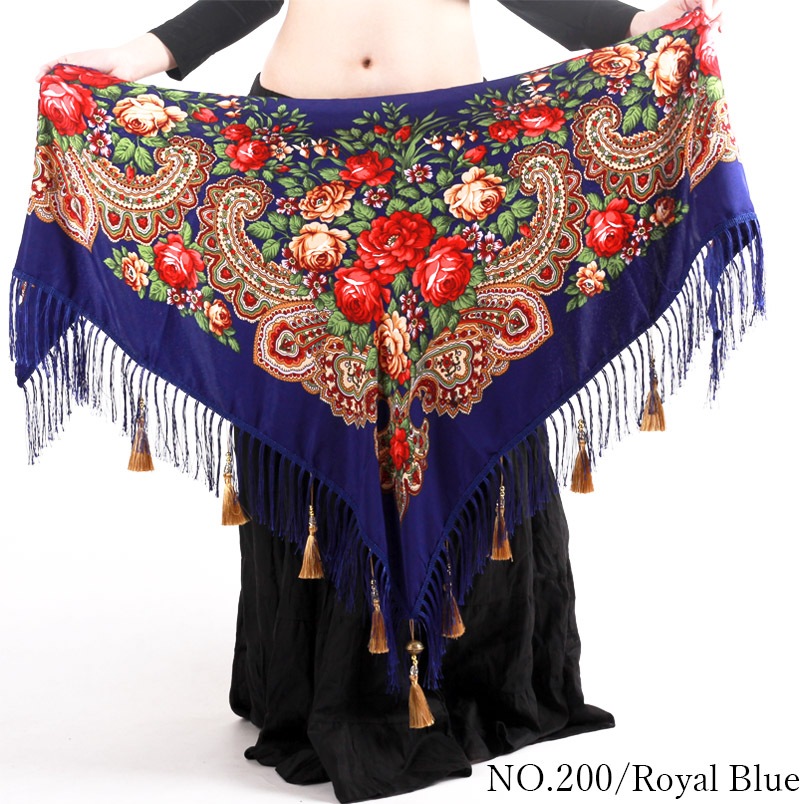 ベリーダンス衣装ヒップスカーフ綿ジプシースタイルタッセル付き品番H