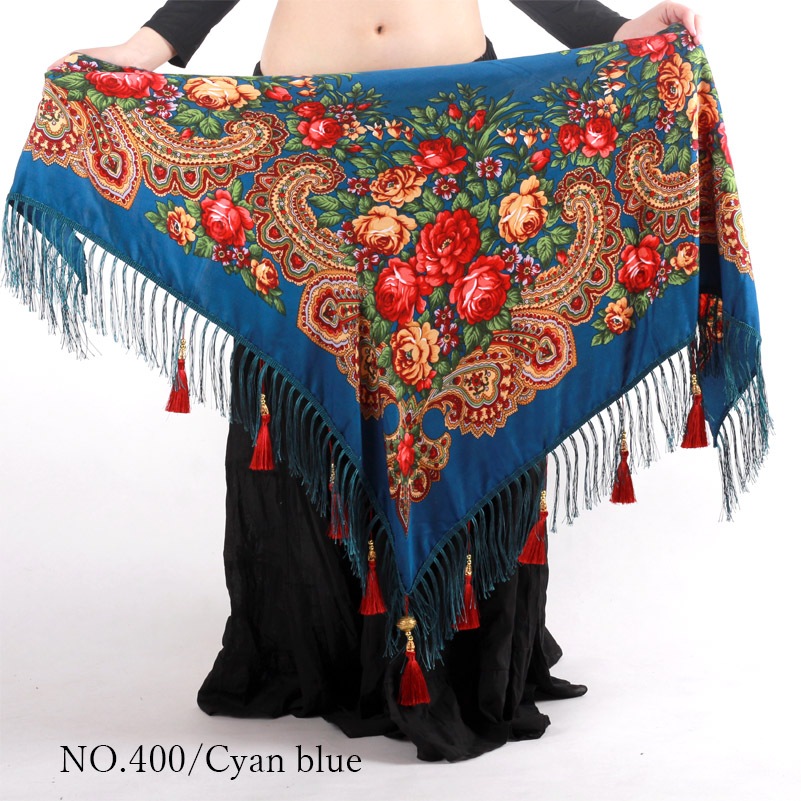 ベリーダンスジプシースカートとヒップスカーフのセット ベリーダンス衣装ヒップスカーフ綿ジプシースタイルタッセル付き