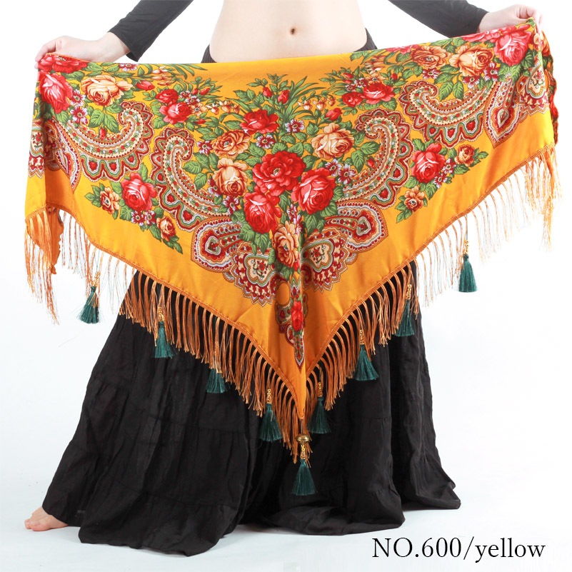 ベリーダンスジプシースカートとヒップスカーフのセット ベリーダンス衣装ヒップスカーフ綿ジプシースタイルタッセル付き