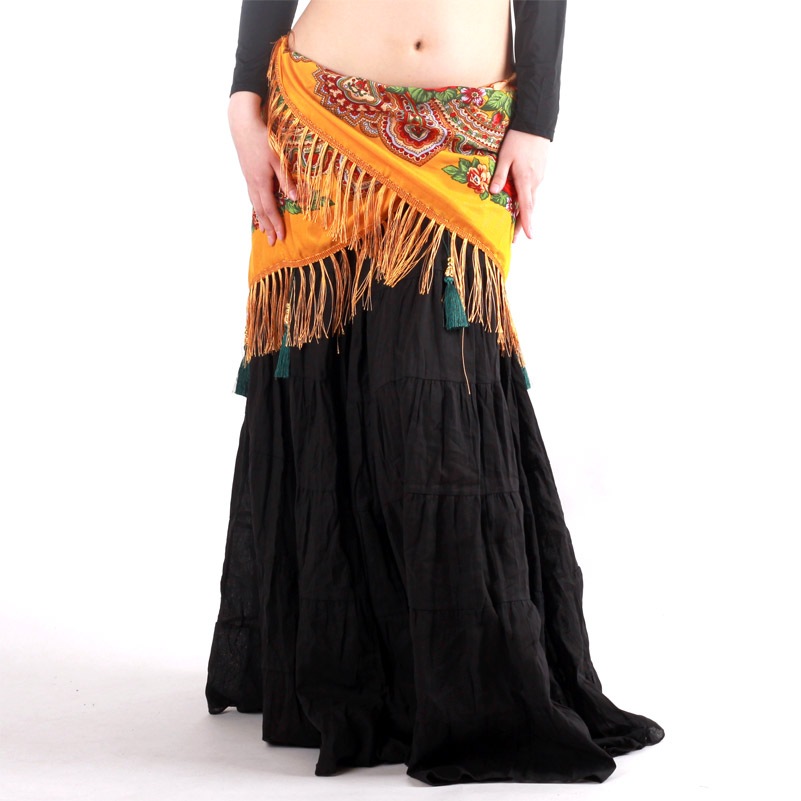 ベリーダンス衣装ヒップスカーフ綿ジプシースタイルタッセル付き