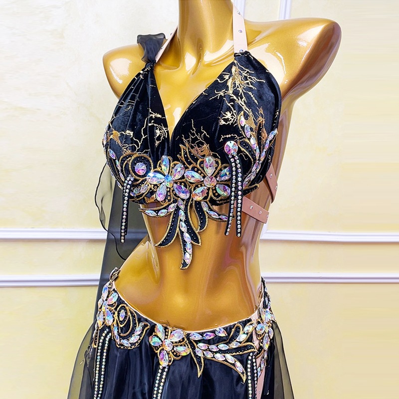 ベリーダンス衣装Bella トルコ　　　　　フルセット　 超美品 ベリーダンス衣装,ブラスカートセット,シフォン,MLサイズ,2026年9月