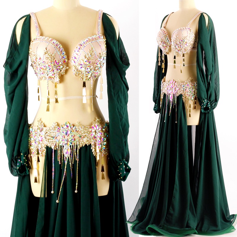 ベリーダンス衣装【M】 ダンス衣装 ダンス衣装 煌めき舞姫ベリーセット ベリー|ダンス