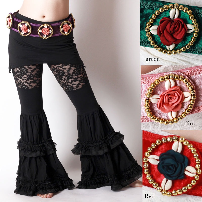 ベリーダンス　ヒップスカーフ BB28K46 フリンジヒップスカーフ | ベリーダンス衣装 メッシュ