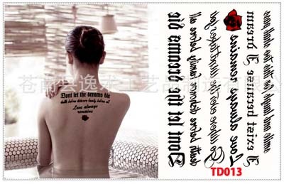 �����ϥ��ƥå����٥꡼���󥹰���,���������꡼,tattoo����AC-071