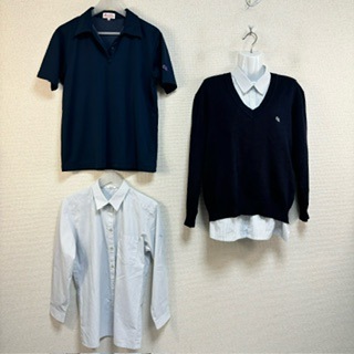 千葉経済大学附属高等学校男子制服(上)、ワイシャツ２枚、夏用ベストのセット 000000083783_fBtzCcX.jpg