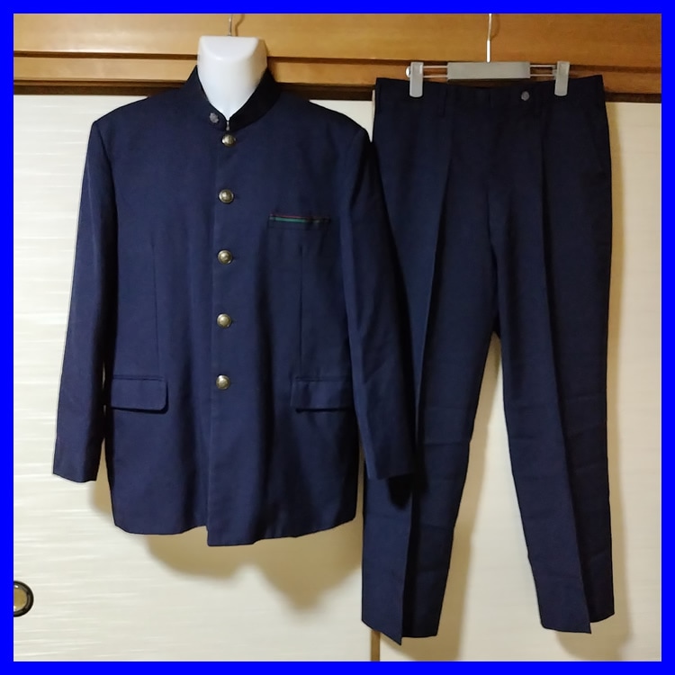 US832-2 (中古) 熊本県 八代東高校 男子学生服 13点セット /指定
