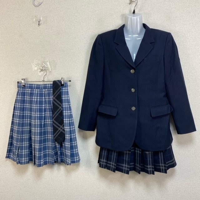 神奈川県 橘学苑中学高校 夏制服 チェックスカート W66×L51 【公式通販】