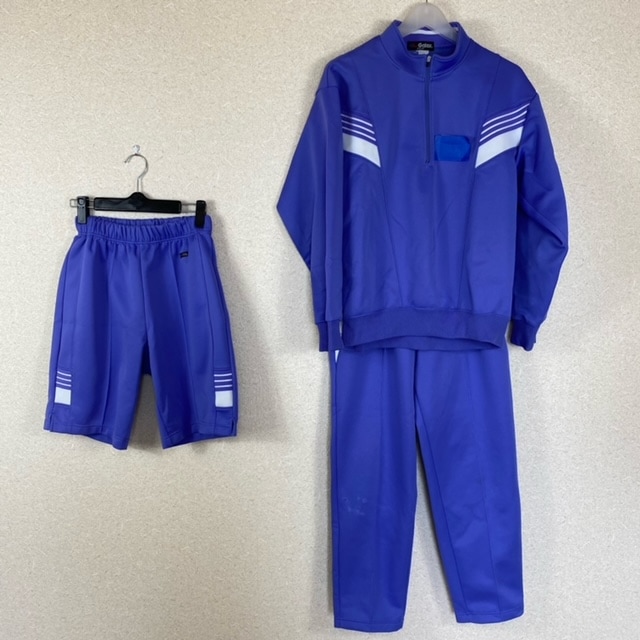 第二中学校のトレシャツセット(長袖) c23 福岡県 香椎第二中学校 体操服 体操着 半袖シャツ+長袖ジャージ