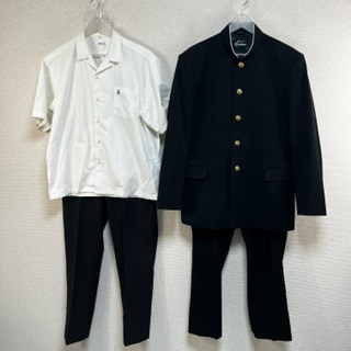 美品 カンコー学生服 西尾高校 ボタンを変えれば中学でもOK 男子学生服