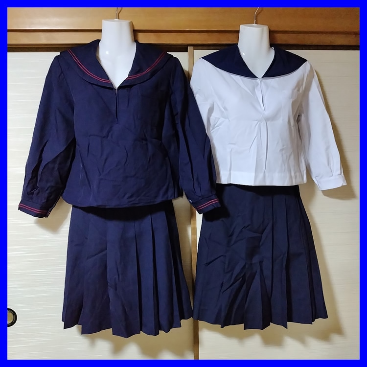中古制服】福島県 須賀川市立第二中学校 女子制服 3点