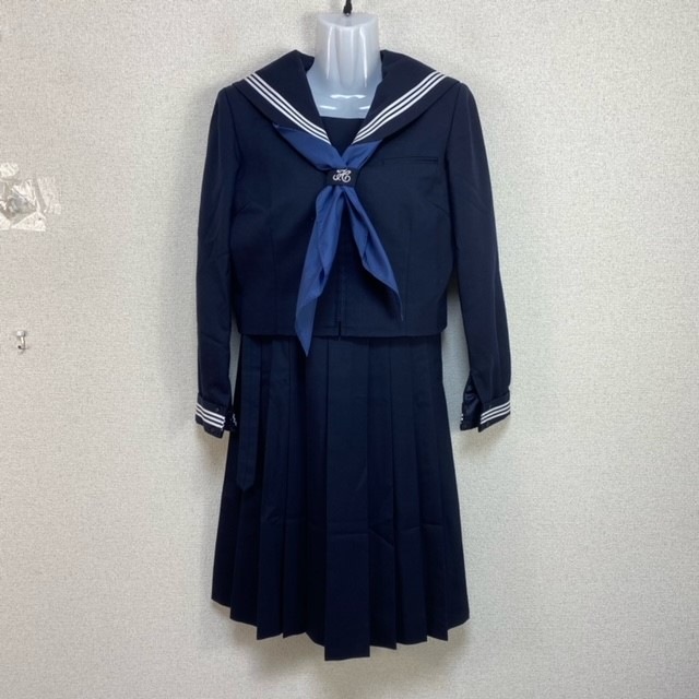 A347/L(中古)埼玉県 和光市立大和中学校 女子制服3点 /165A