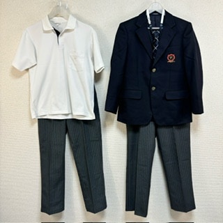 男の子用、泉校制服 スクールスラックス 61cm〜88cm 裾上げテープ付き ネイビー 無地