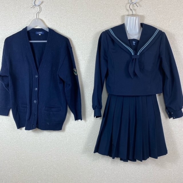 大分　高校　制服 中古】大分県 大分西高等学校 女子制服 4点（ブレザー・シャツ