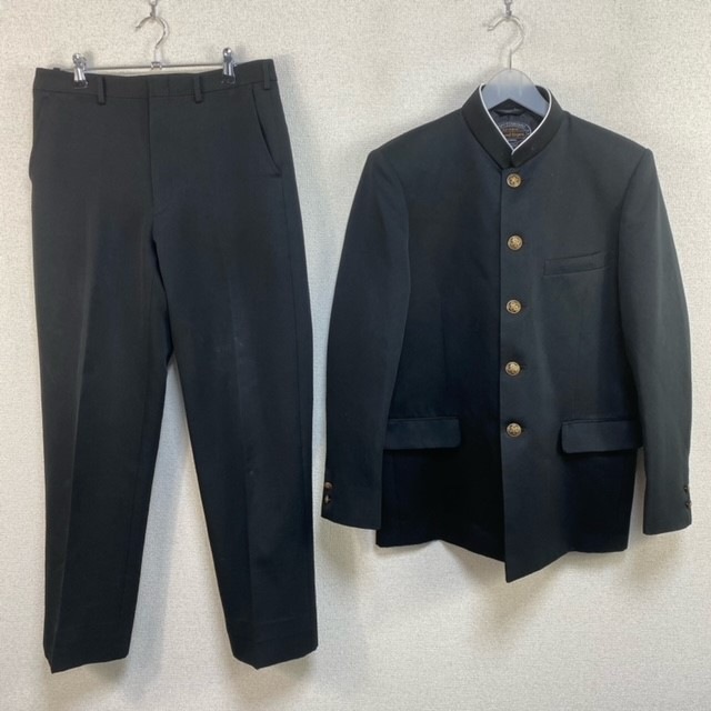 西陵中学校　男子上着　175A　美品 学生服 学ラン 175A 男子 富士ヨット 上着 ウール混 標準型学生服