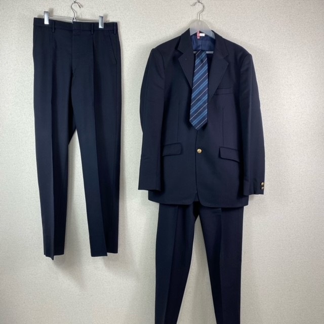 半田東高校男子制服（中古） 中古】愛知県 豊田東高等学校 男子制服 2点 (ブレザー・ズボン