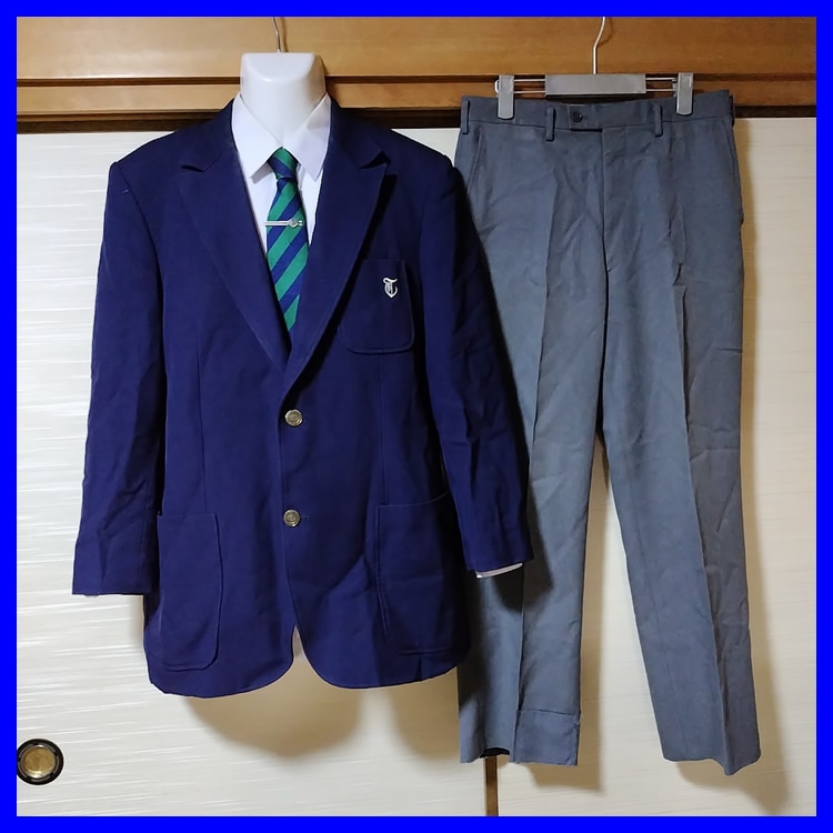 玉川高校男子制服、ブレザー、夏・冬ズボン各1本ずつ、２年間着用しました 6点 滋賀県 滋賀県立玉川高校 男子制服 | 高校制服 | 中古制服は制服