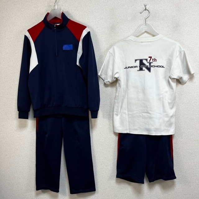 習志野市立第七中学校指定制服、体操着、リュック(男子用)