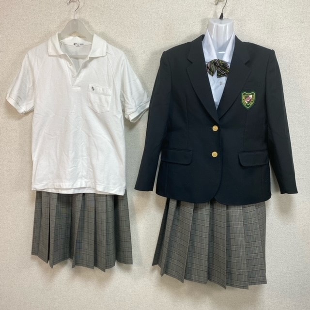Y356/T863(中古) 栃木県 城山中学校 女子制服 4点 /大きめ/LL