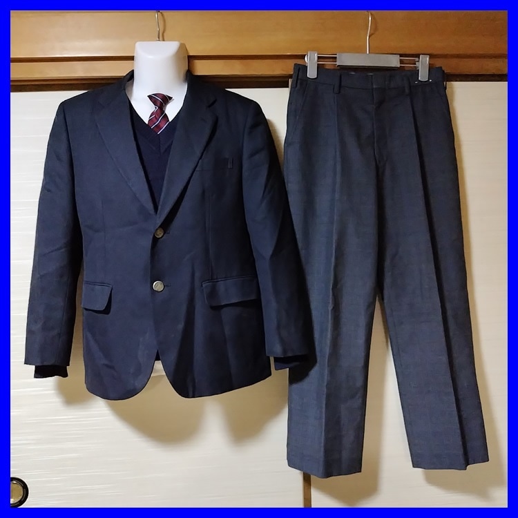 7点 神奈川県 川崎市立塚越中学校 男子制服 鞄 | 中学校制服 | 中古