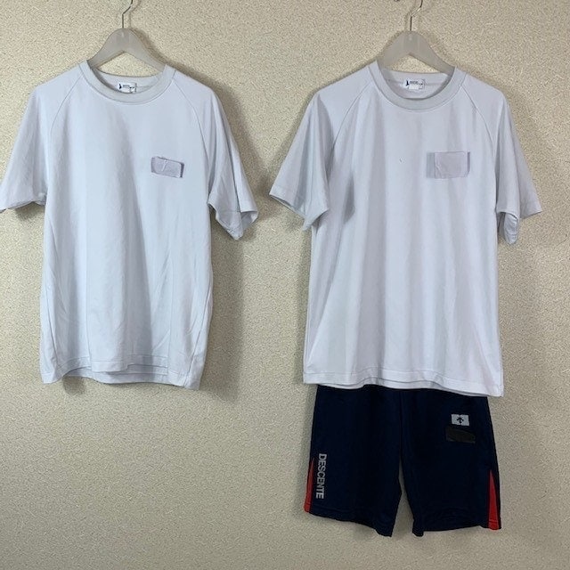 高川学園高校　　夏用　男子体操服 高川学園 夏体操服上下3点セット（Tシャツ2枚、ハーフパンツ1枚