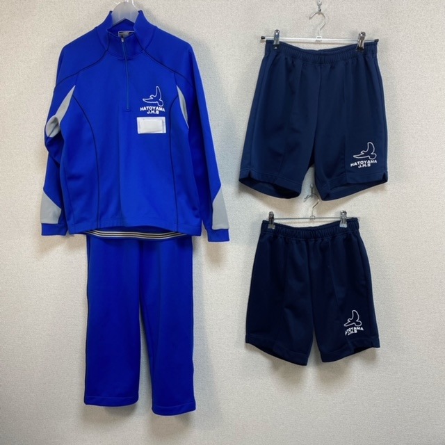 はとり中学　男子体操服　ジャージ　中古 4点 埼玉県 鳩山町立鳩山中学校 男子体操服 | 中学校制服 | 中古制服