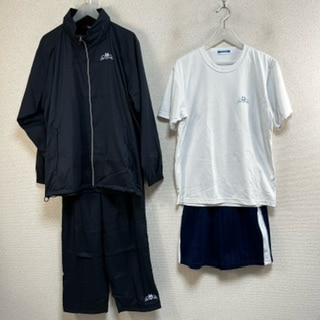 奈良大学附属高等学校　男子体操服 新品】1円 体操着 奈良大学付属高等学校 ユニチカ 青 2点セット 指定
