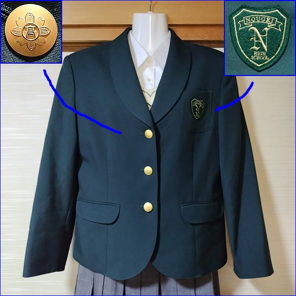 4点 大阪府 大阪府立農芸高校 女子制服 | 高校制服 | 中古制服は制服 