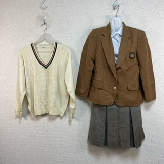 U592/S1124(中古/箱)長崎県 長崎北陽台高校 女子制服7点 /M/W70