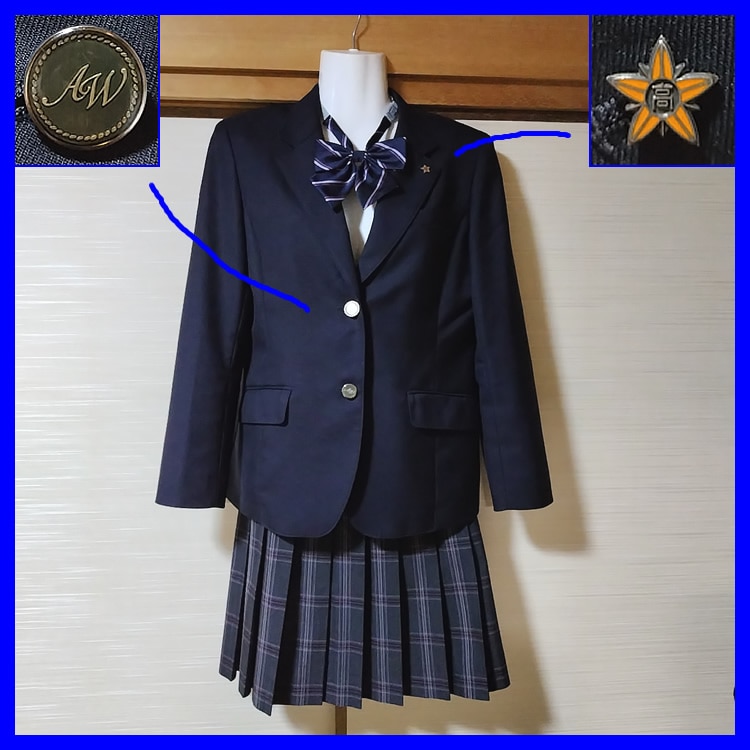 7点 神奈川県 神奈川県立厚木西高校 女子制服 | 高校制服 | 中古制服は 