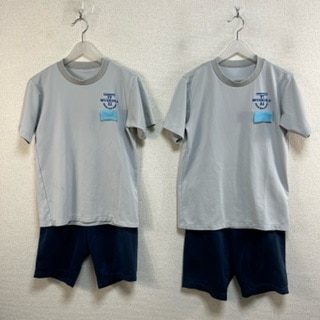 〔取引中〕第二高校体操服一式 c23 福岡県 香椎第二中学校 体操服 体操着 半袖シャツ+長袖ジャージ