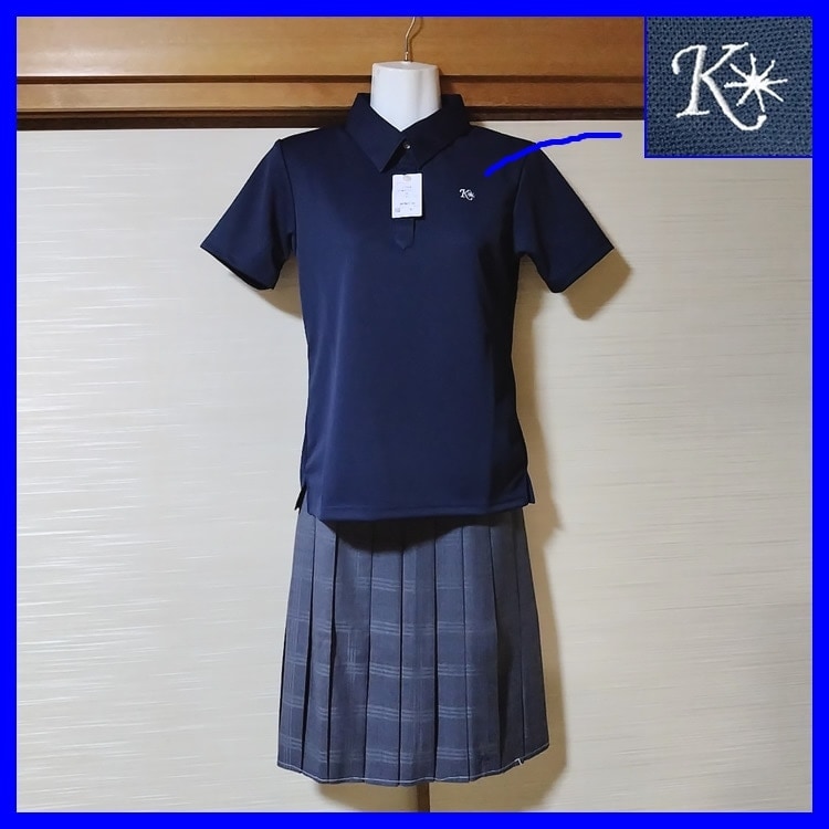 大きいサイズ LL ワンピース ミディアム丈 セーラー 制服風