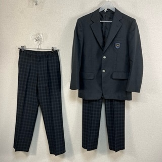 US887-1 (中古) 神奈川県 横浜市立 宮田中学校 男子学生服 上下2