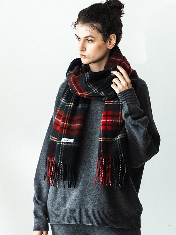 TARTAN CHECK STOLE