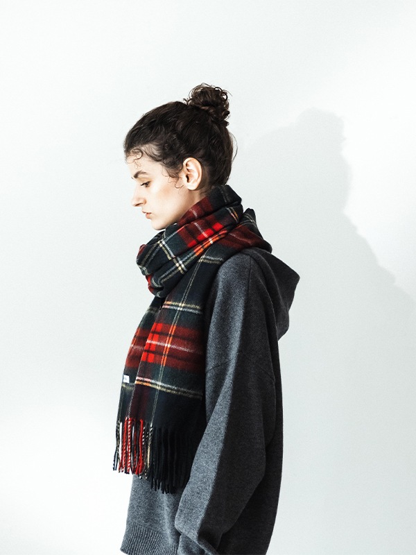 TARTAN CHECK STOLE