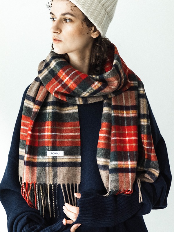 TARTAN CHECK STOLE