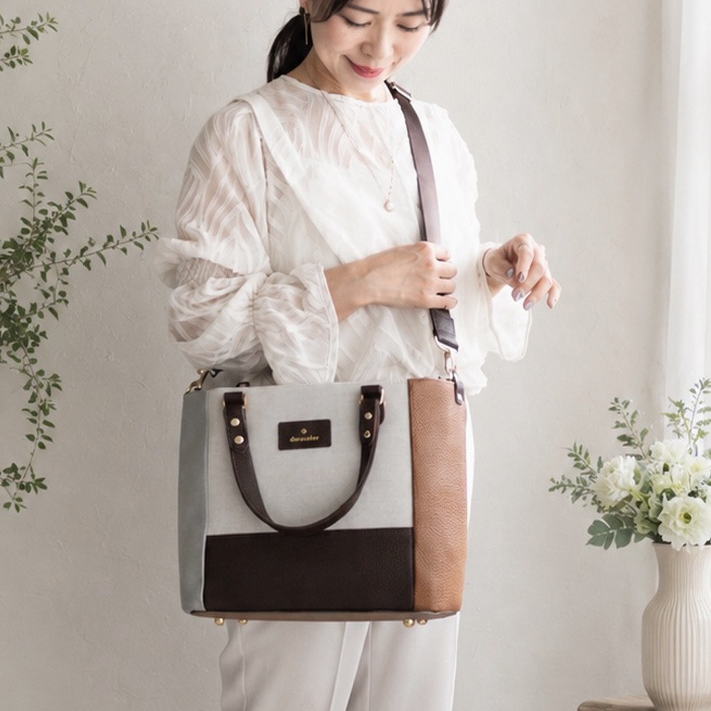 2WAY ���� �ϥ�ɥХå� /�Ф�ݤ����������� Blockbag �֥��å��Хå���doracoluv(�ɥ饳���) ���� �֥���