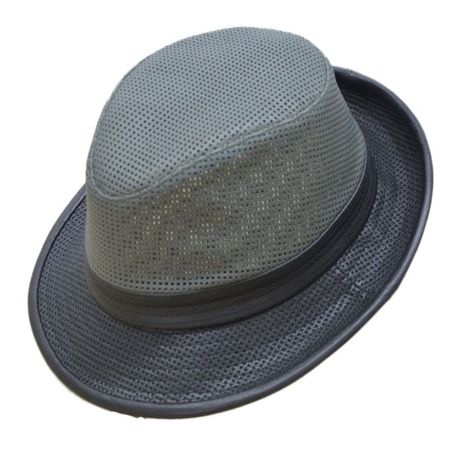 エゾシカ革のチロルハット メッシュタイプ