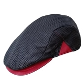 エゾシカ革のハンチング　メッシュタイプ