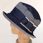 デニムのサイドリボンセーラー