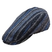 ハリスツイードのハンチング　ボールドストライプ