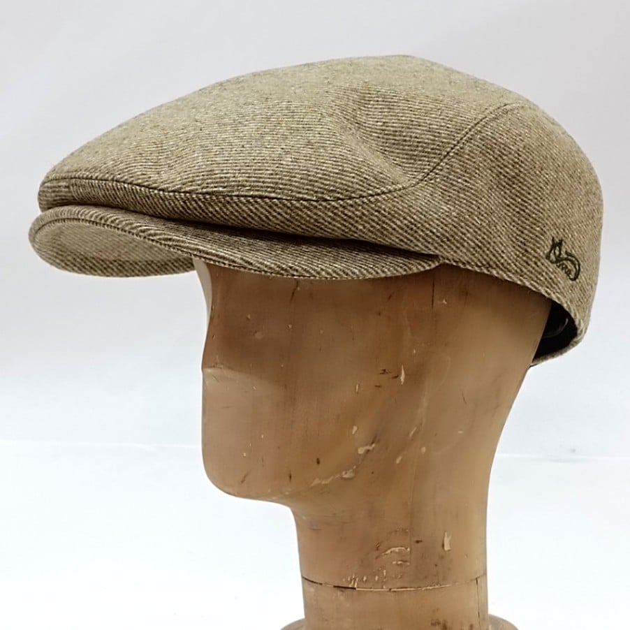 Dorraねこ刺繍ハンチング　ベージュ